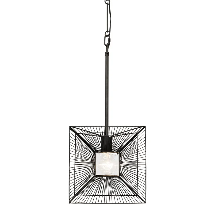 Arcade One Light Pendant in Carbon (137|366P01CB)
