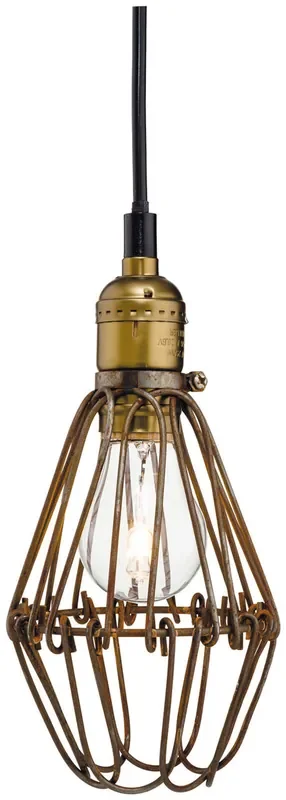Arcade Rustic Brown Industrial Pendant Light