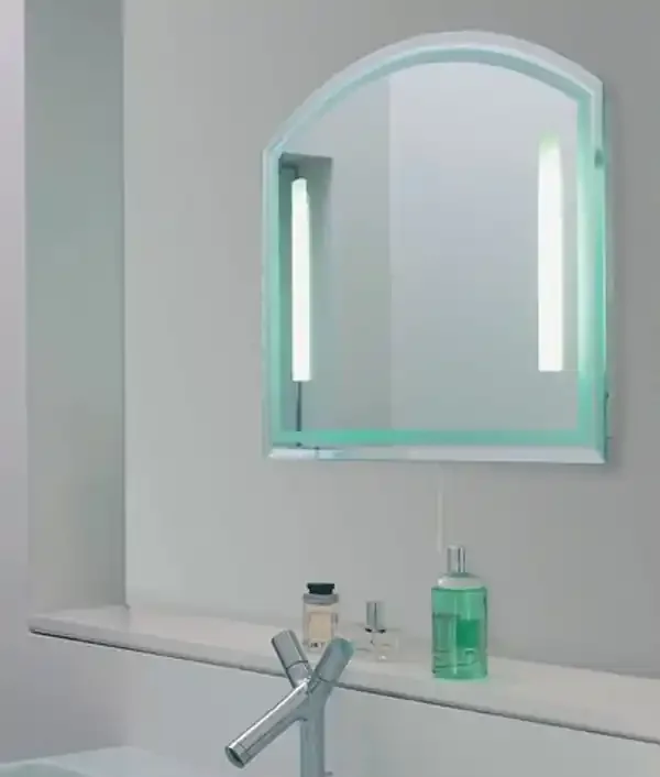 Arch Bevelled & Illuminated Bathroom Mirror 500 x 600mm