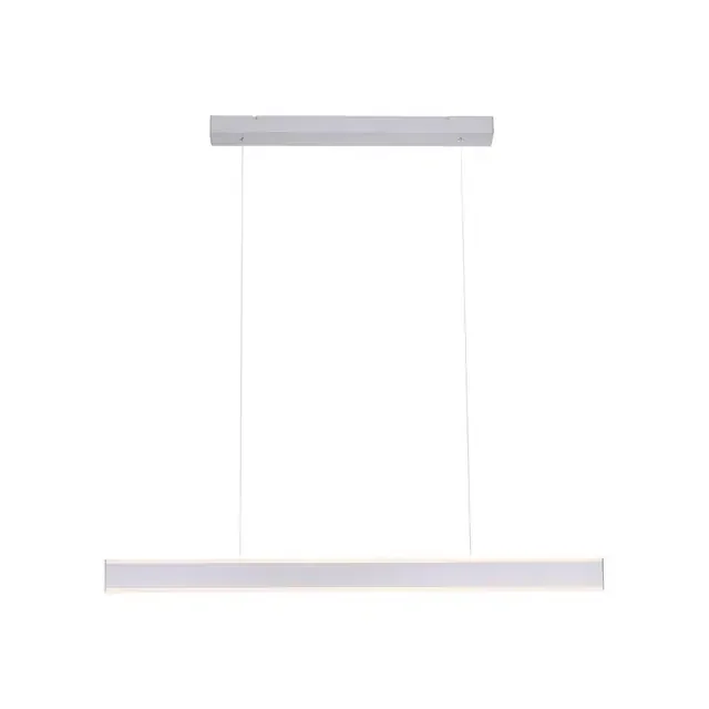 ARINA 100cm 2 Light Satin Chrome Bar Pendant Light
