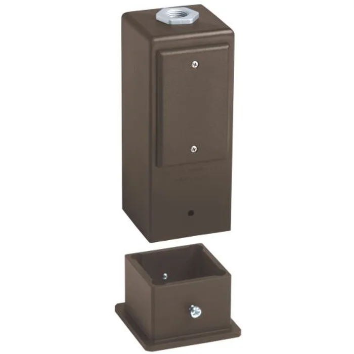 Arlington GPD9BR Gard-N-Post 9″ Post or Deck Mount Support for Outdoor Light Fixtures, Bronze