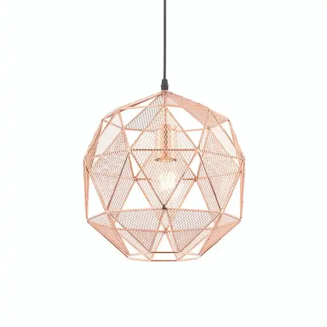 Armour Copper Angular Pendant Light