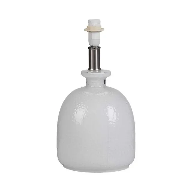 Arno White Glass Base Only Table Lamp