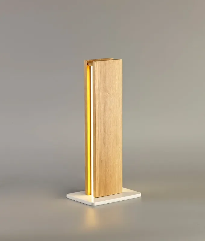 Arnold LED Table Lamp – Oak Finish
