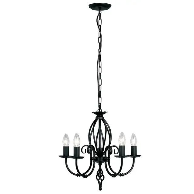 Artisan 5 Light Black Chandelier