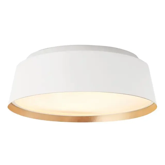Asher 3 Light Matte White Flush Ceiling Light