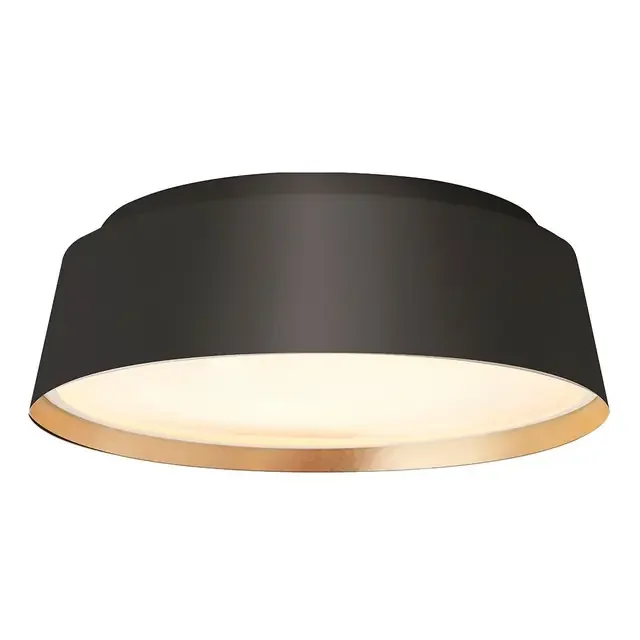 Asher 3 Light Midnight Black Flush Ceiling Light