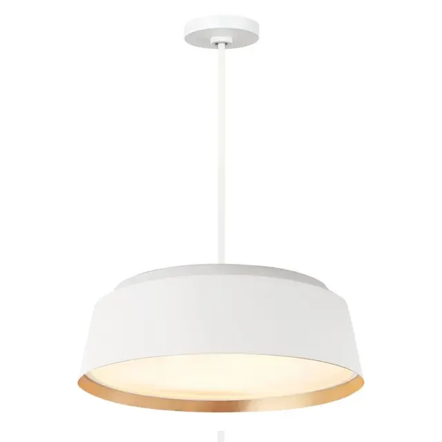 Asher 5 Light Matt White Pendant Light