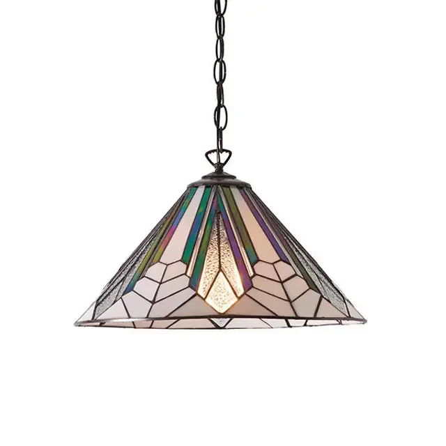 Astoria Dark Bronze Medium Tiffany Pendant Light