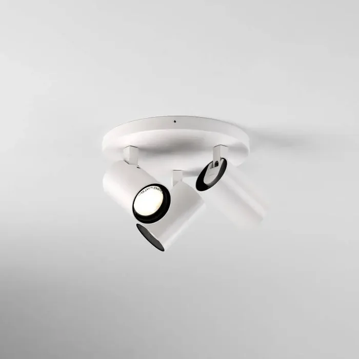 Astro Aqua 3 Light Round Spotlight Plate – Matt White – Online Lighting