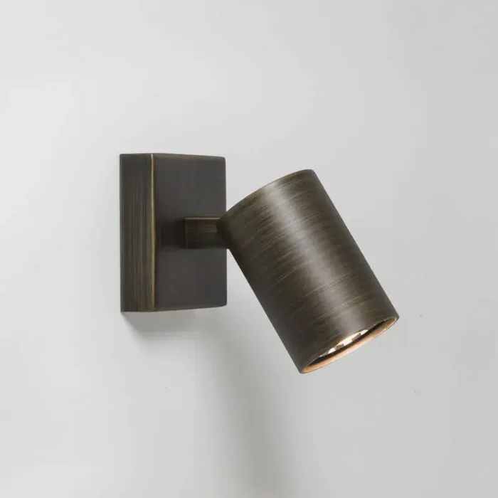 Astro Ascoli Single Plate Spotlight – Bronze – Online Lighting