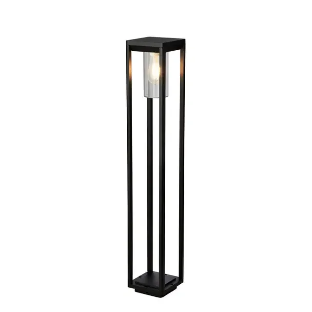 Atlanta Black with Clear Diffuser Outdoor 90cm Bollard