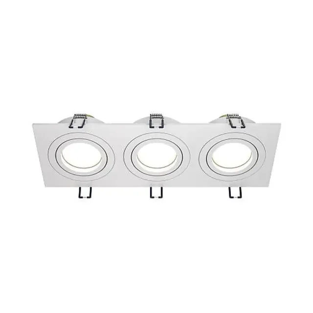 Atom 3 Light White Adjustable Ceiling Recessed Light