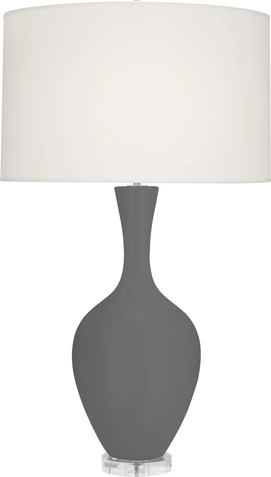 Audrey One Light Table Lamp in Matte Ash Glazed Ceramic (165|MCR80)