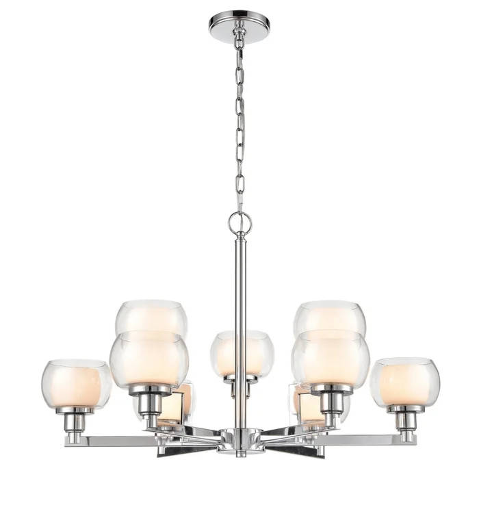 Auralume Nine Light Chandelier in Polished Chrome (405|330-9CR-PC-CLW)