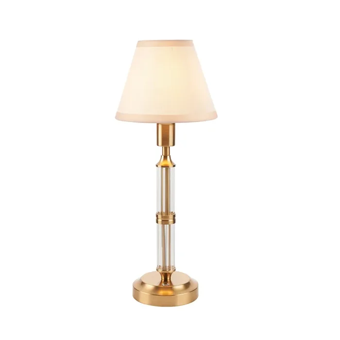 Avery Rechargeable Touch Table Lamp – Vintage White Shade