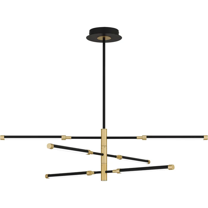 Azalea LED Island Chandelier in Matte Black (10|PCAZA340MBK)