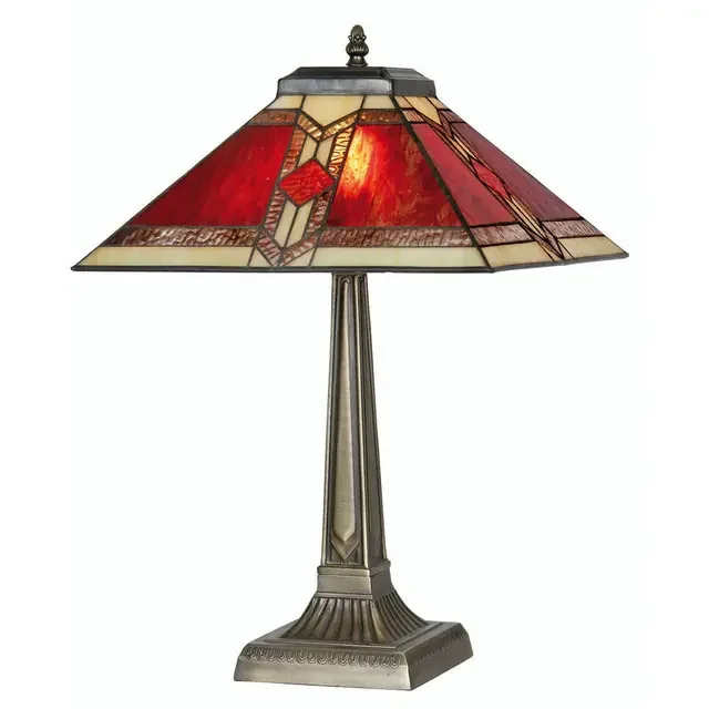 Aztec Tiffany 35cm Table Lamp