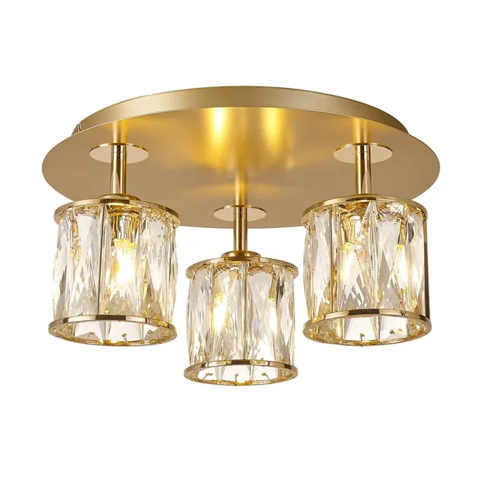 Azure Crystal Round Flush Fitting