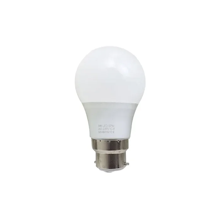 B22 3W LED Non Dimmable Energy Saving Light Bulbs – Cool White