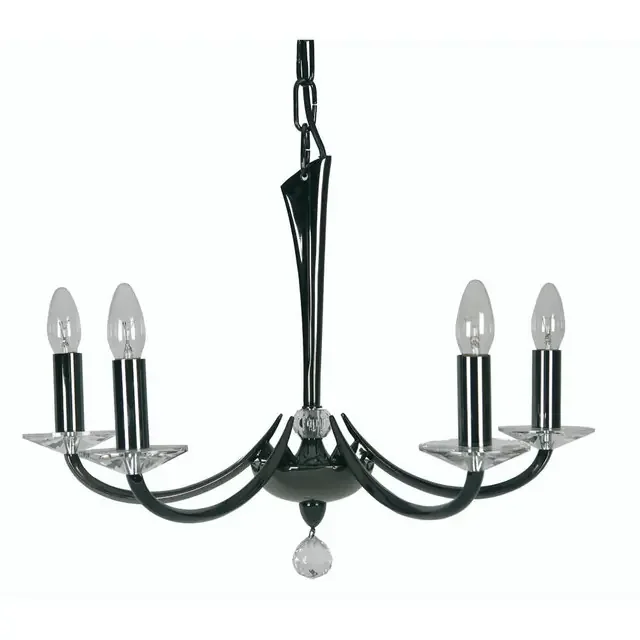 Bahia 5 Light Titanium Chandelier Pendant Light