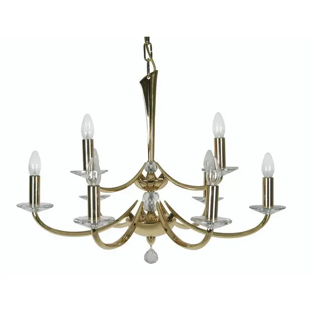 Bahia 9 Light Gold Chandelier Pendant Light