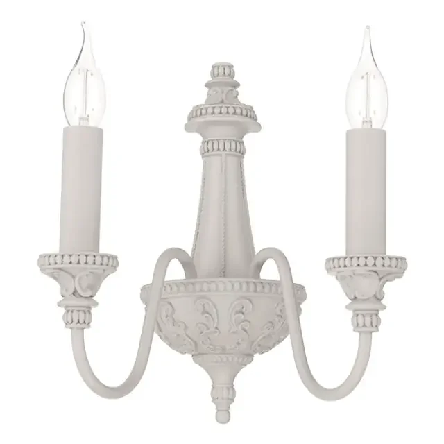 Bailey Powder Grey Double Wall Light