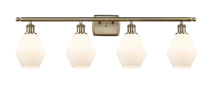 Ballston Four Light Bath Vanity in Antique Brass (405|516-4W-AB-G651-6)