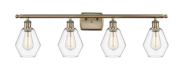 Ballston Four Light Bath Vanity in Antique Brass (405|516-4W-AB-G652-6)