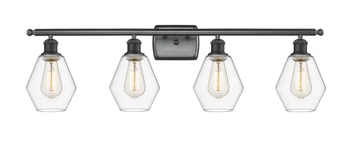 Ballston Four Light Bath Vanity in Matte Black (405|516-4W-BK-G652-6)