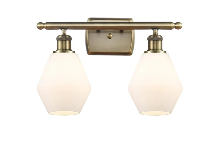 Ballston LED Bath Vanity in Antique Brass (405|516-2W-AB-G651-6-LED)