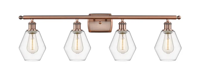 Ballston LED Bath Vanity in Antique Copper (405|516-4W-AC-G652-6-LED)