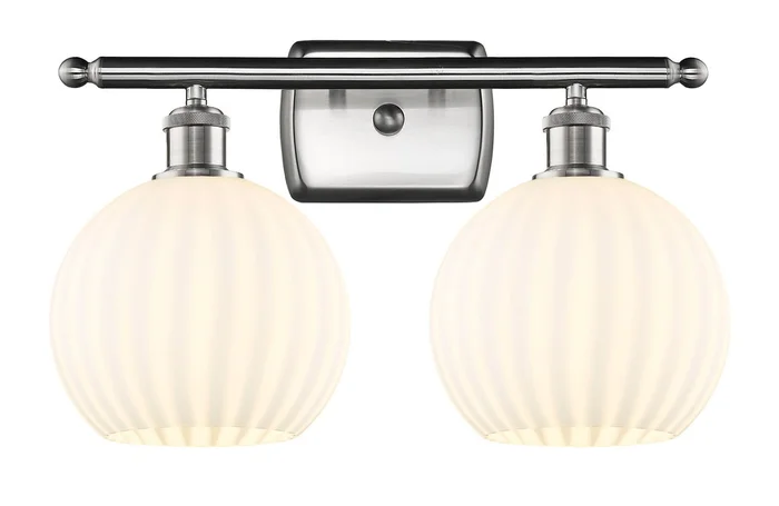 Ballston LED Bath Vanity in Satin Gold (405|516-2W-SG-G1215-8-LED)