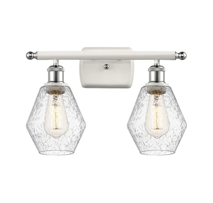 Ballston LED Bath Vanity in White Polished Chrome (405|516-2W-WPC-G654-6-LED)