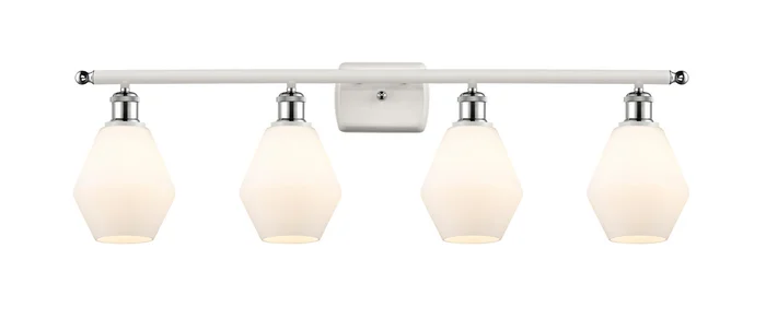 Ballston LED Bath Vanity in White Polished Chrome (405|516-4W-WPC-G651-6-LED)