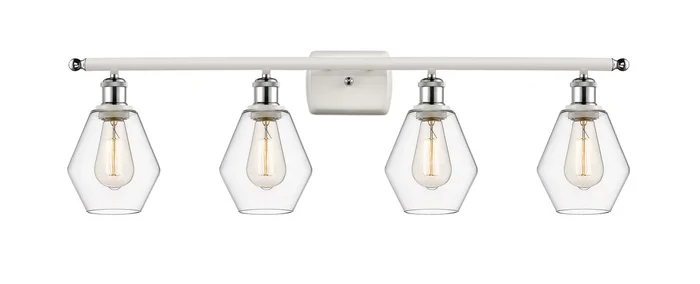 Ballston LED Bath Vanity in White Polished Chrome (405|516-4W-WPC-G652-6-LED)