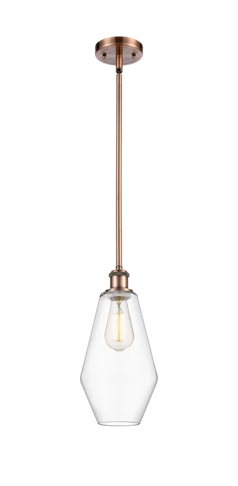 Ballston LED Mini Pendant in Antique Copper (405|516-1S-AC-G652-7-LED)