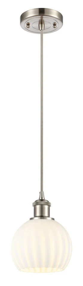 Ballston LED Mini Pendant in Brushed Satin Nickel (405|516-1P-SN-G1215-6-LED)