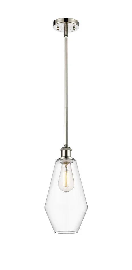 Ballston LED Mini Pendant in Polished Nickel (405|516-1S-PN-G652-7-LED)