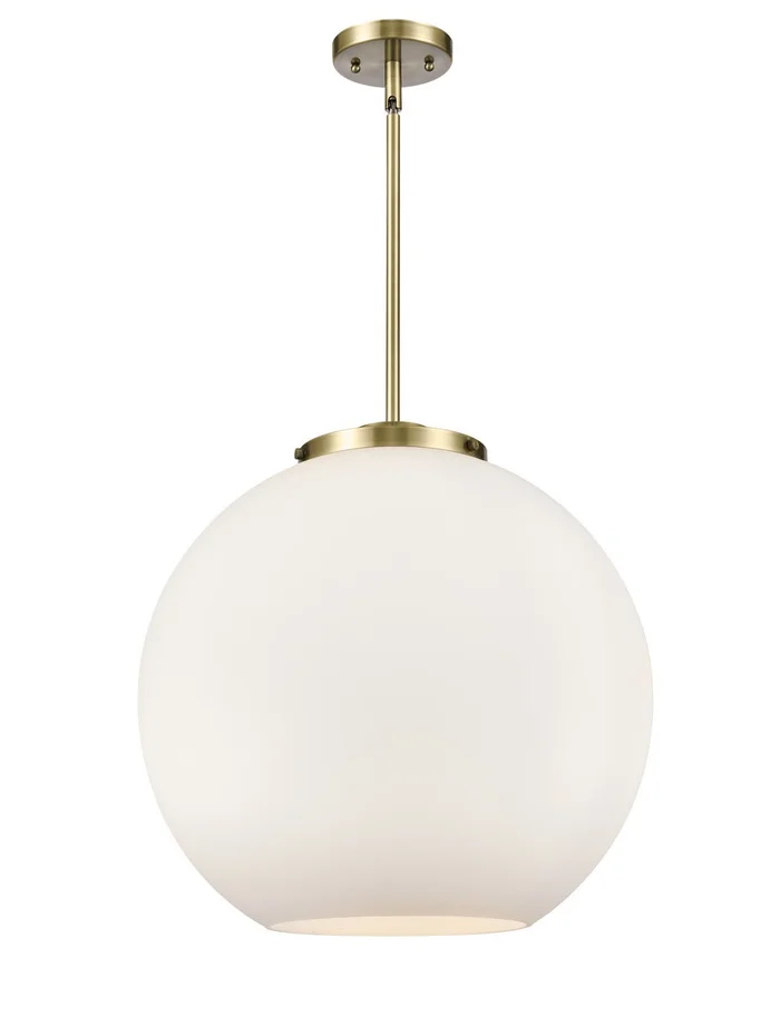Ballston LED Pendant in Antique Brass (405|221-3S-AB-G121-18-LED)