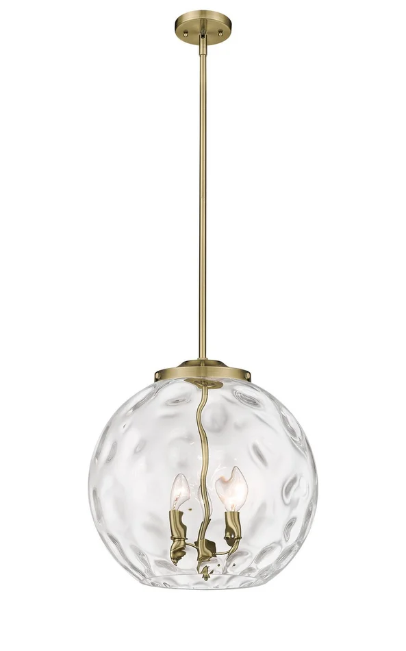 Ballston LED Pendant in Antique Brass (405|221-3S-AB-G1215-16-LED)