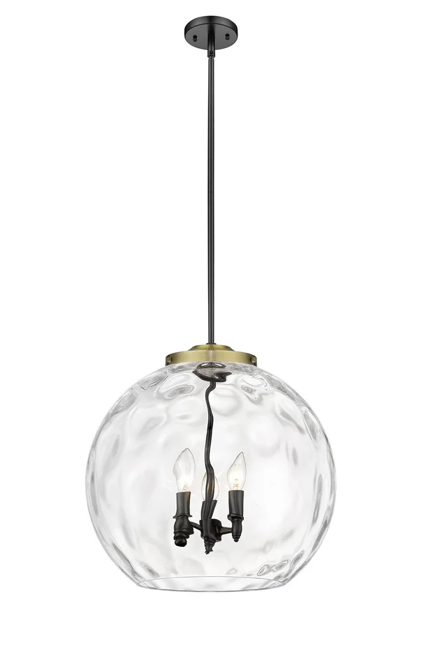 Ballston LED Pendant in Black Antique Brass (405|221-3S-BAB-G1215-18-LED)