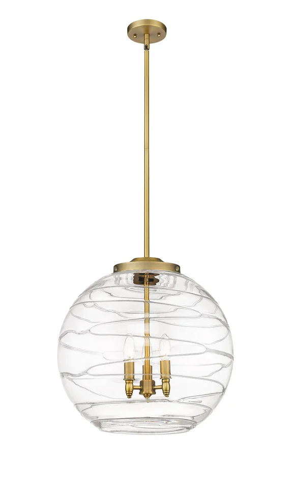 Ballston LED Pendant in Brushed Brass (405|221-3S-BB-G1213-18-LED)