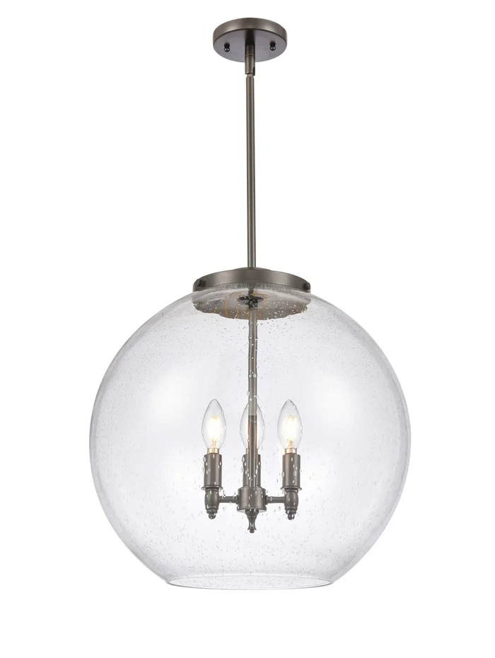 Ballston LED Pendant in Oil Rubbed Bronze (405|221-3S-OB-G124-18-LED)