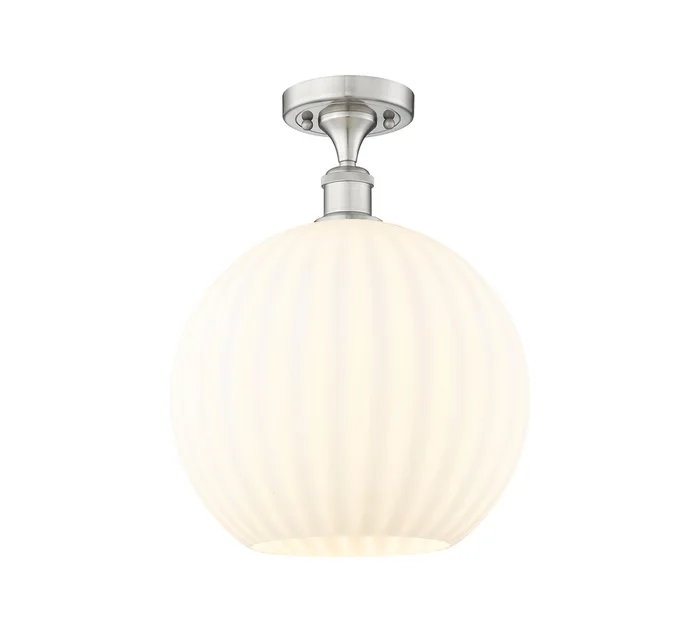 Ballston LED Semi-Flush Mount in Brushed Brass (405|516-1C-BB-G1215-12-LED)