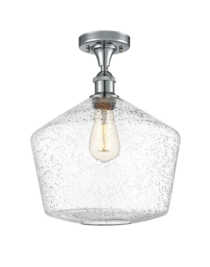 Ballston One Light Semi-Flush Mount in Polished Chrome (405|516-1C-PC-G654-12)