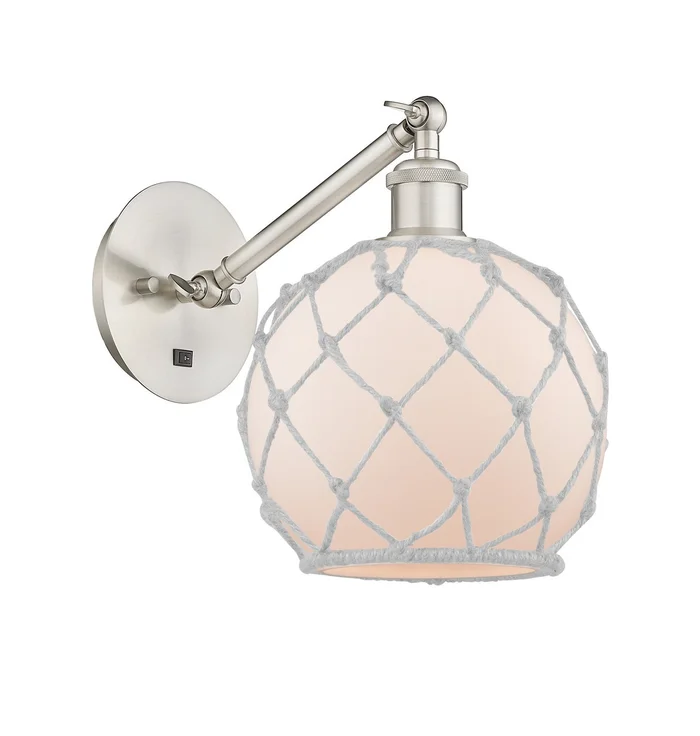 Ballston One Light Wall Sconce in Brushed Satin Nickel (405|317-1W-SN-G121-8RW)