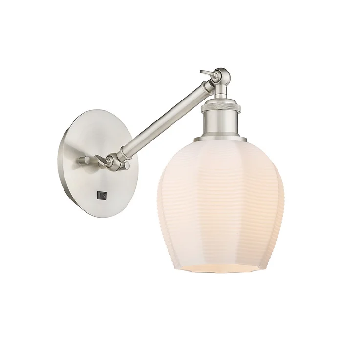 Ballston One Light Wall Sconce in Brushed Satin Nickel (405|317-1W-SN-G461-6)