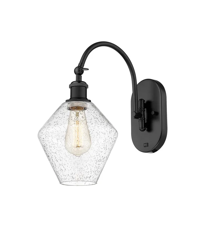 Ballston One Light Wall Sconce in Matte Black (405|518-1W-BK-G654-8)