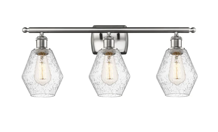 Ballston Three Light Bath Vanity in Brushed Satin Nickel (405|516-3W-SN-G654-6)